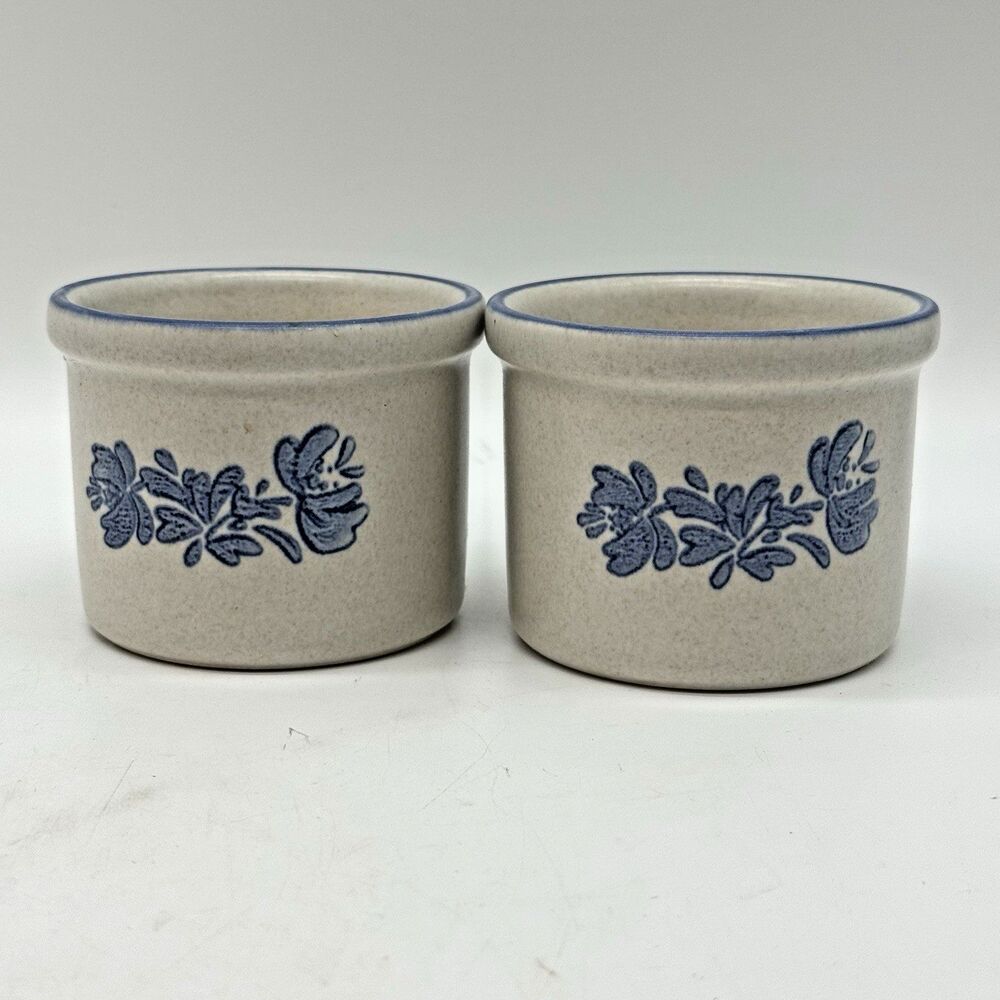 Pfaltzgraff Yorktowne Stoneware Custard Dessert Ramekins Dipper Crocks 920 USA